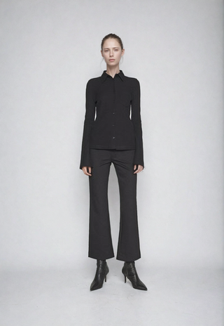 Pantalon Evasé en Jersey