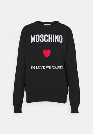 pullover Moschino en coton noir