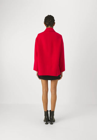 Manteau Rouge en Laine