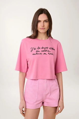 Crop Tee-Shirt Rose