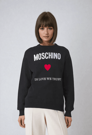 Pull moschino femme avec logo