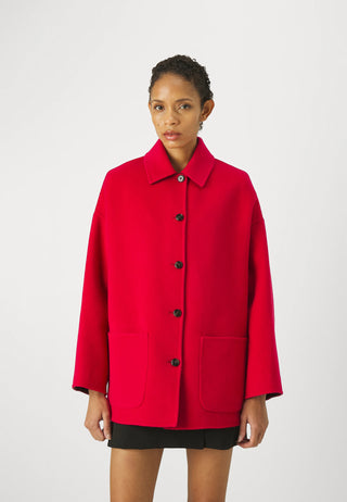 Manteau Rouge en Laine