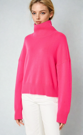 Pull en Cachemire Fuchsia