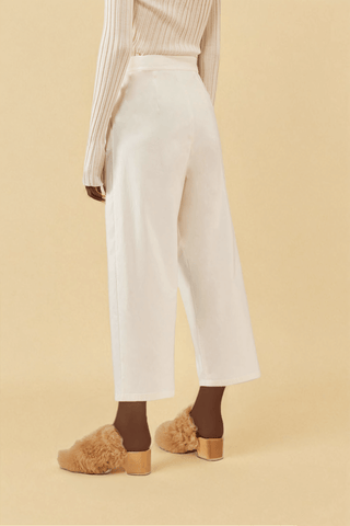 Pantalon Fuselé Blanc