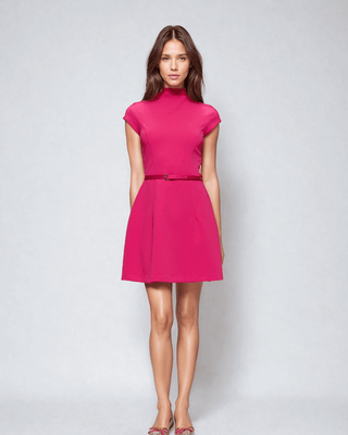 Robe rose fushia courte femme