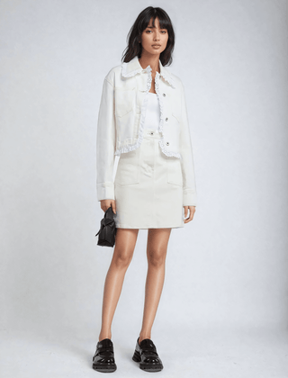 veste jeans blanche femme kenzo